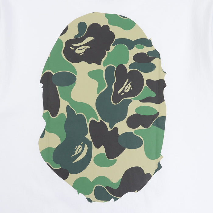 ABC Camo Big Ape Head T-Shirt - White/Green