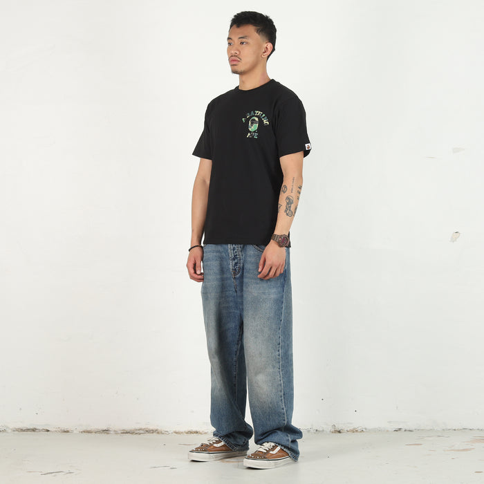 ABC Camo College Ats T-Shirt - Black/Green