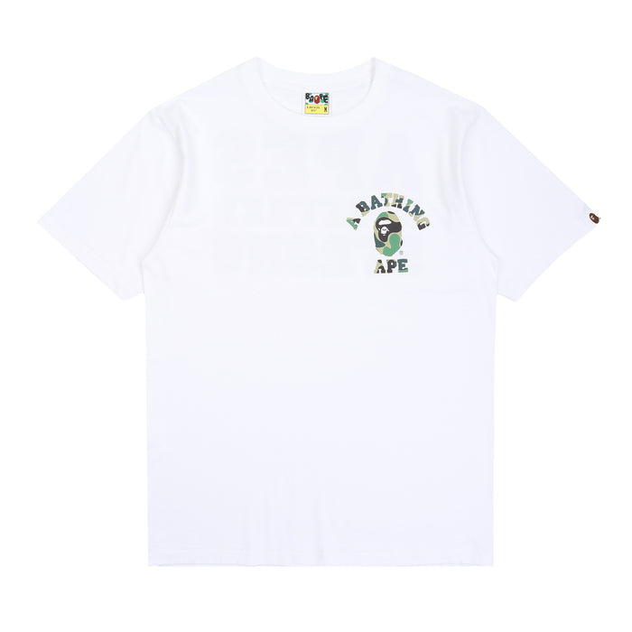 ABC Camo College Ats T-Shirt - White/Green