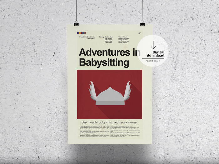 Adventures in Babysitting | DIGITAL ARTWORK DOWNLOAD