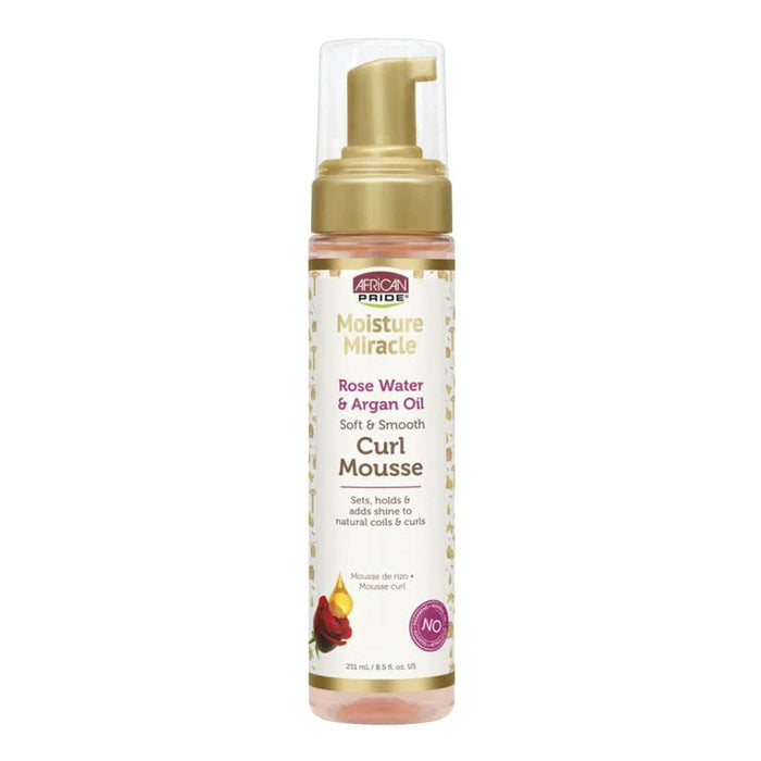 African Pride Moisture Miracle Rose Water & Argan Oil Curl Mousse (8.5oz)