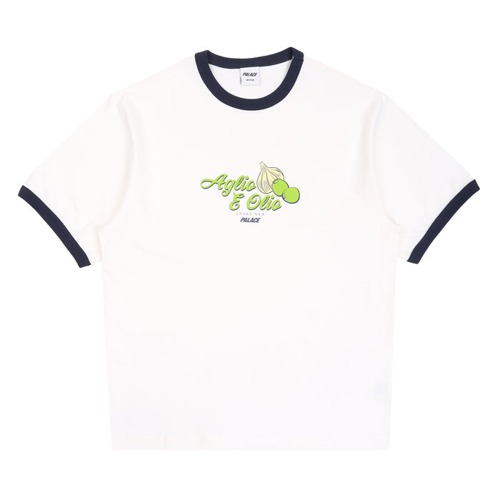 Aglio E Olio Ringer T-Shirt - White