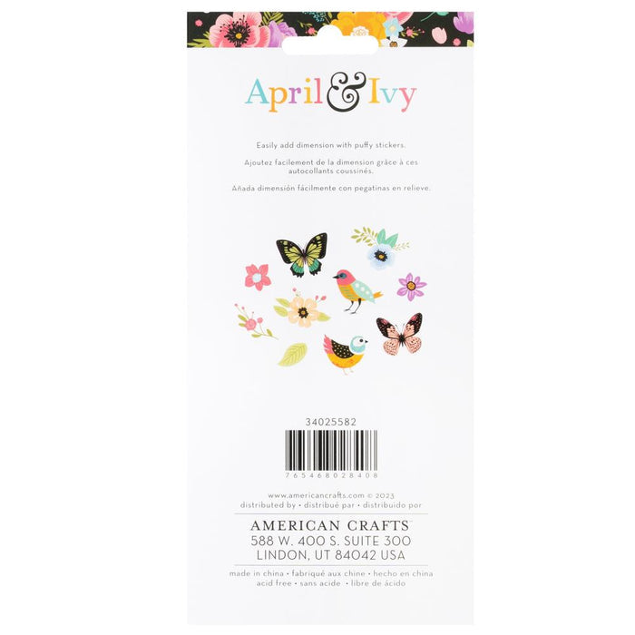 American Crafts - Thickers Stickers - Puffy Stickers - 55/Pkg - April & Ivy. Introducing April and Ivy by American Crafts- a paper collection that effortlessly combines vintage allure, eclectic flair, and vibrant energy. Available at Embellish Away located in Bowmanville Ontario Canada.