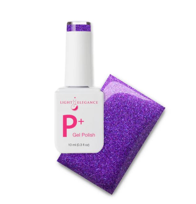 Amethyst Kiss ~ P+ Glitter Gel Polish 10ml | Light Elegance