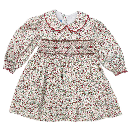 Anavini Red & Pink Holiday Liberty Print Float w/ Collar
