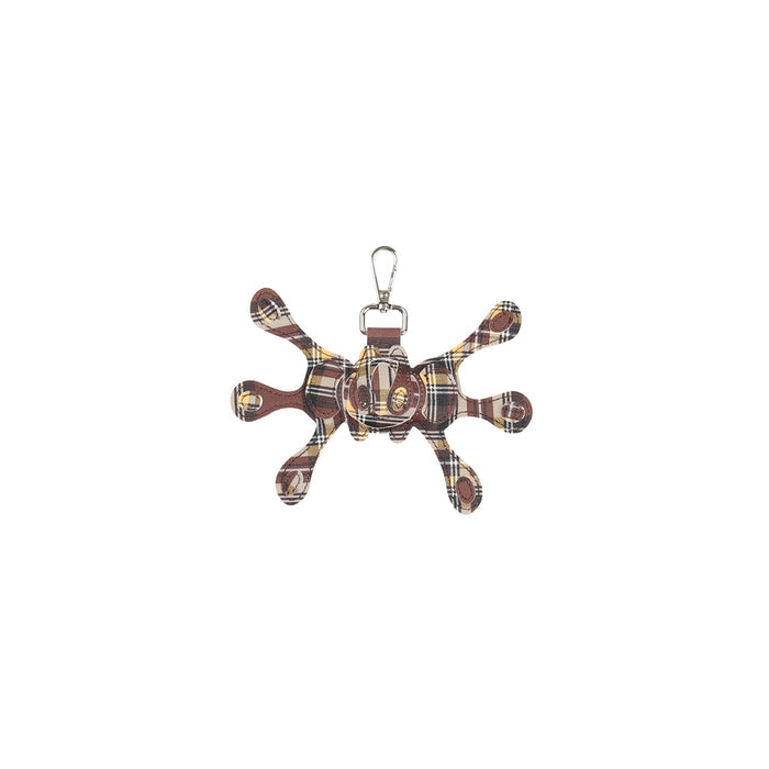 Angel99 Patent Leather Keychain - Plaid