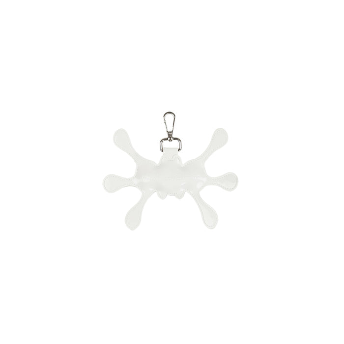 Angel99 Patent Leather Keychain - White/Blue