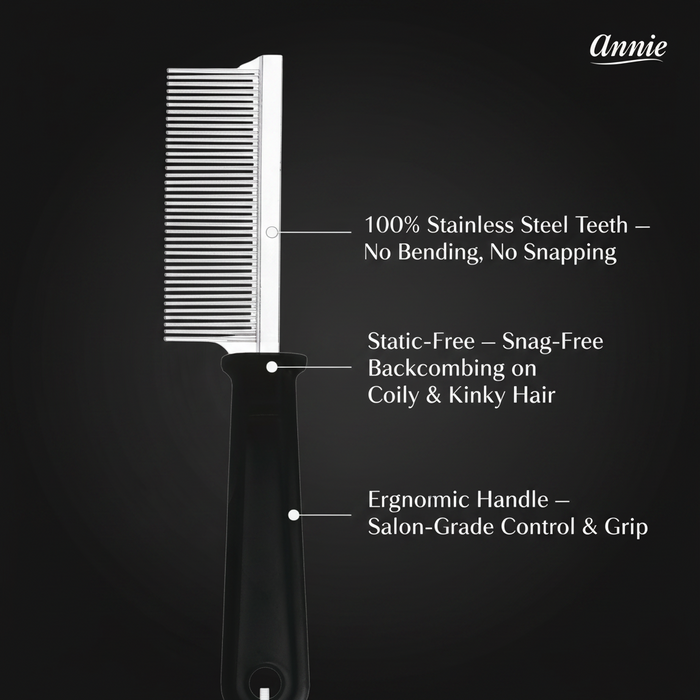 Annie Dreadlock Comb, 1 Count, Black