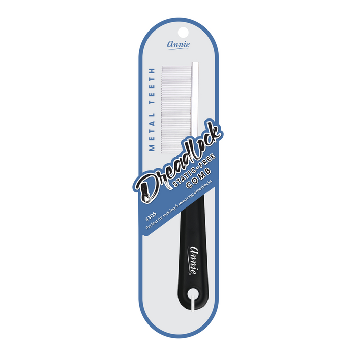 Annie Dreadlock Comb, 1 Count, Black