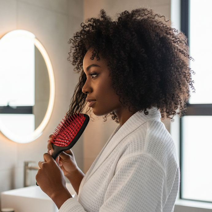 Annie Wet & Dry Detangler Brush, 1 Count, Assorted Black