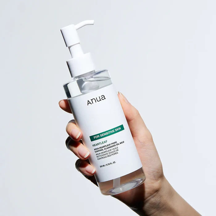 ANUA Heartleaf + Vitamin E Pore Control Cleansing Oil Mild الغسول الزيتي من انوا