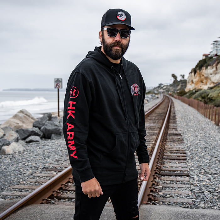 Arch Zip-Up Hoodie - Black