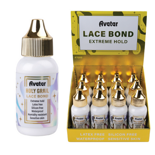Avatar Holy Grail Lace/Wig Bond Display, 12 Count Wig Glue, Clear