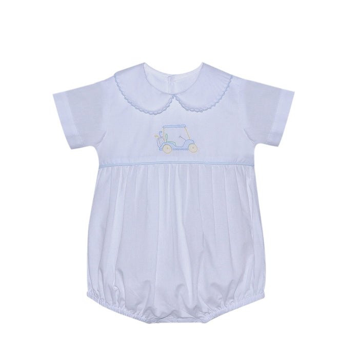 Baby Sen Golf Cart Boy Bubble-White