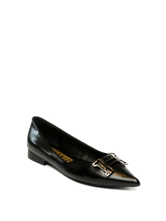CHICONIC Ballerina pelle nero 219 VIT-NERO