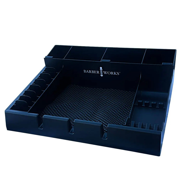 BARBER WORKS Barber Station Organizer - Professional Tool Storage - BUYBARBER.COM
