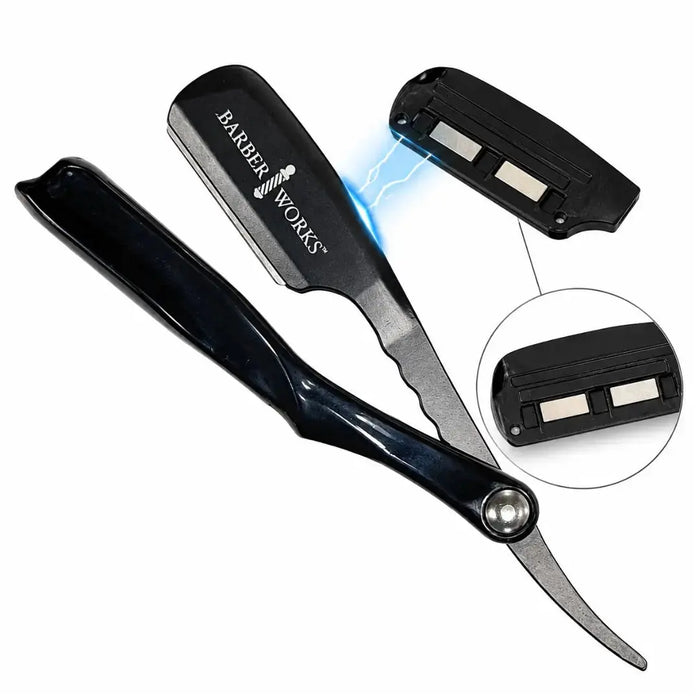 Magnetic Razor Holder + Barber Workstation Mat Bundle BUYBARBER.COM