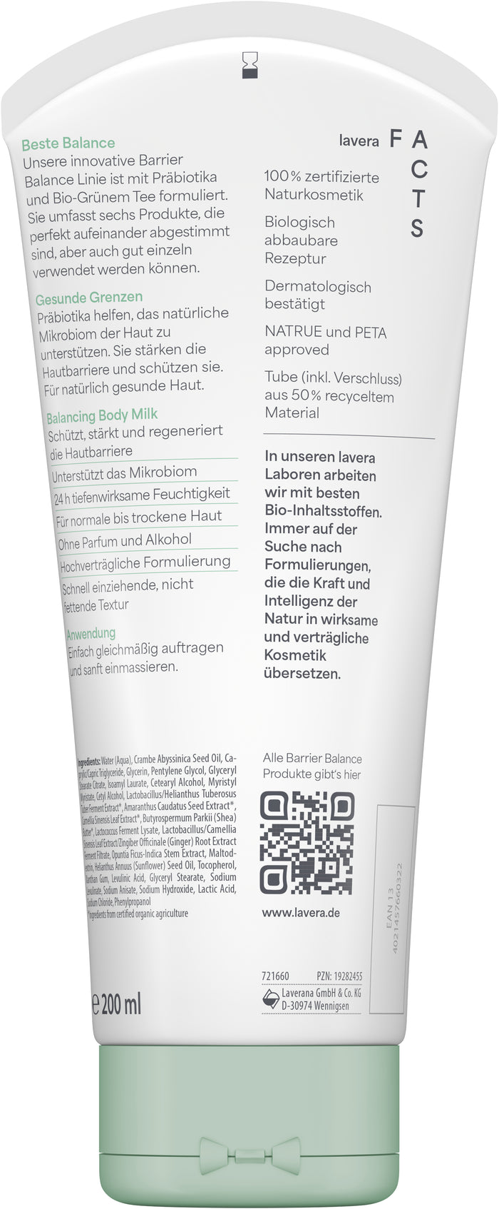 lavera Barrier Balance Body Milk