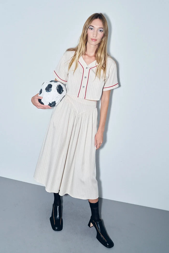 Baseball Stripe Park Skirt