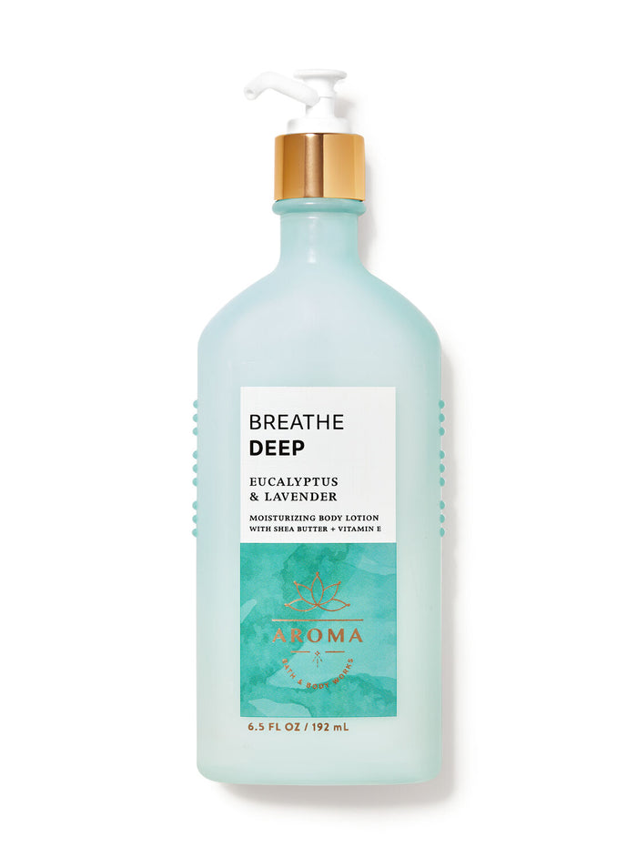 BATH AND BODY WORKS Aroma Eucalyptus Breathe Deep Lavender Moisturizing Body Lotion