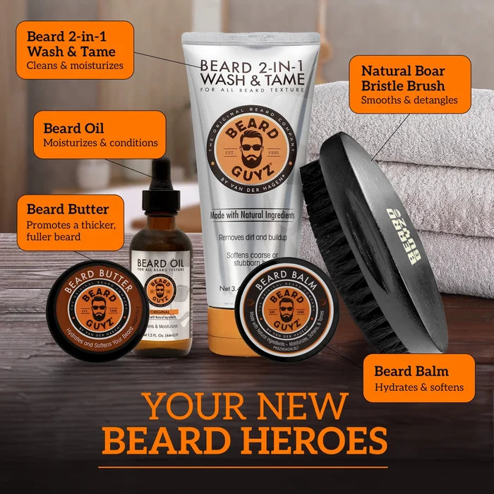 BEARD GUYZ adventurous set مجموعة العناية باللحية المخصصة للرجال من بيرد