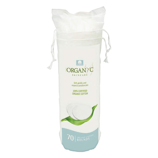 Package of Organyc Beauty Cotton Rounds 200 Rounds