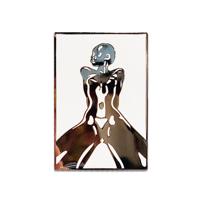 Metallic and enamel pin of painting from the feature film 'Belly'.