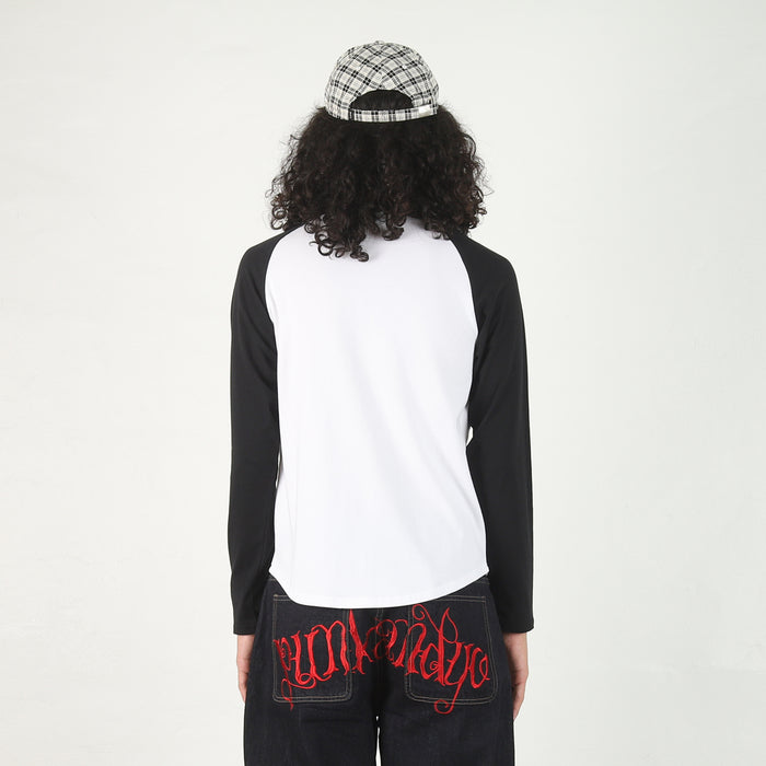 Big Boots Raglan L/S T-Shirt - White