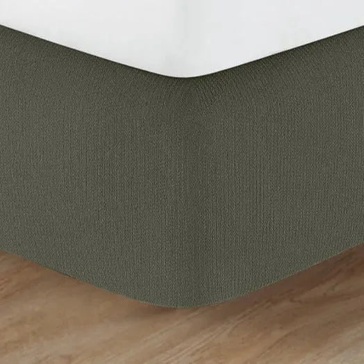 Helix Pattern Box Spring Cover / Moss / Full/Queen 2 PK