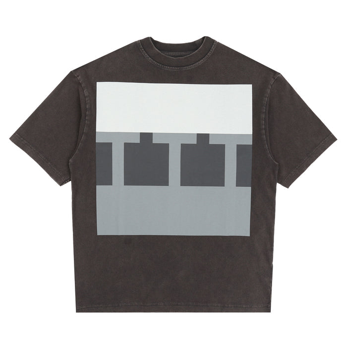 Block T-Shirt - Black Acid Wash
