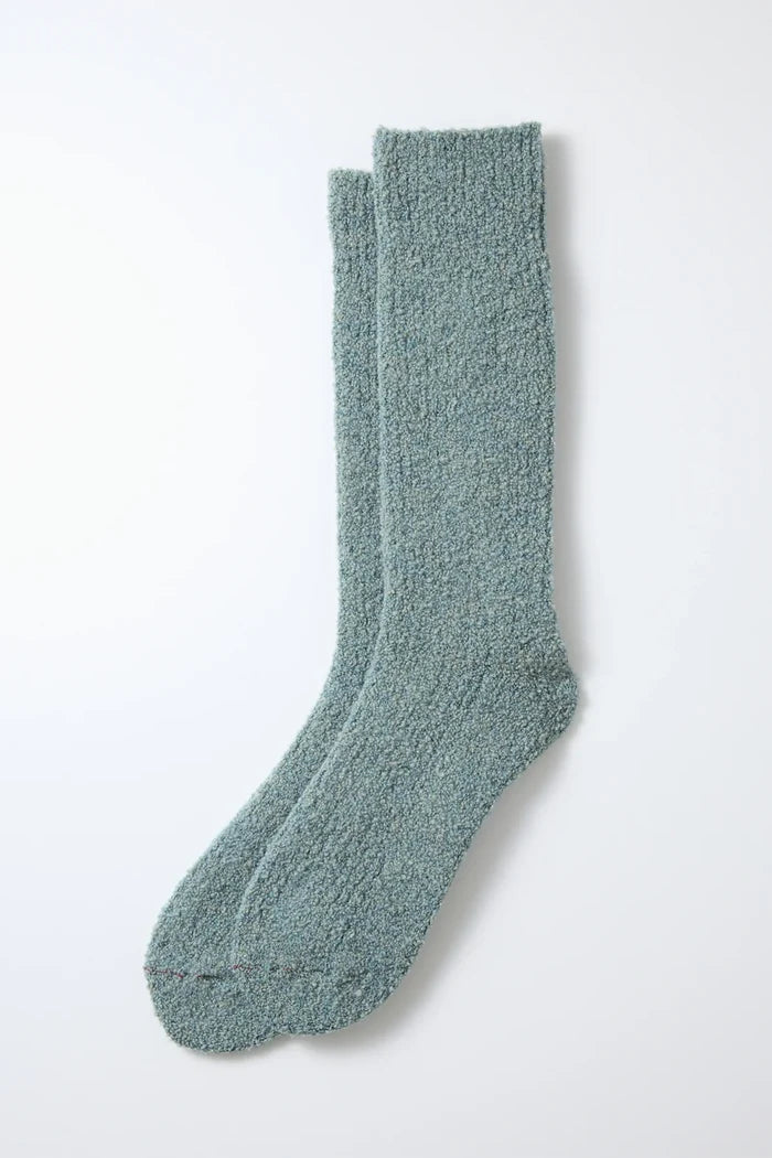 Blue Merino Boucle Socks