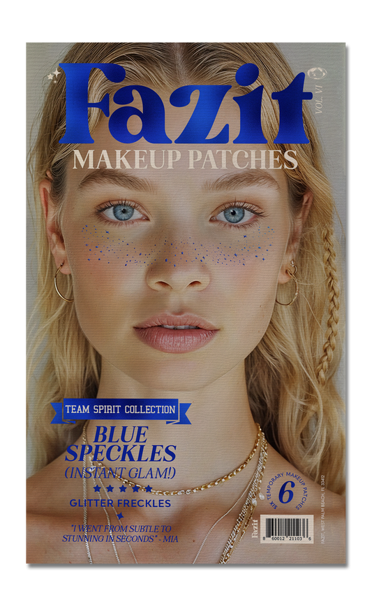 Blue Spirit Speckles Makeup Patches - Team Spirit Collection