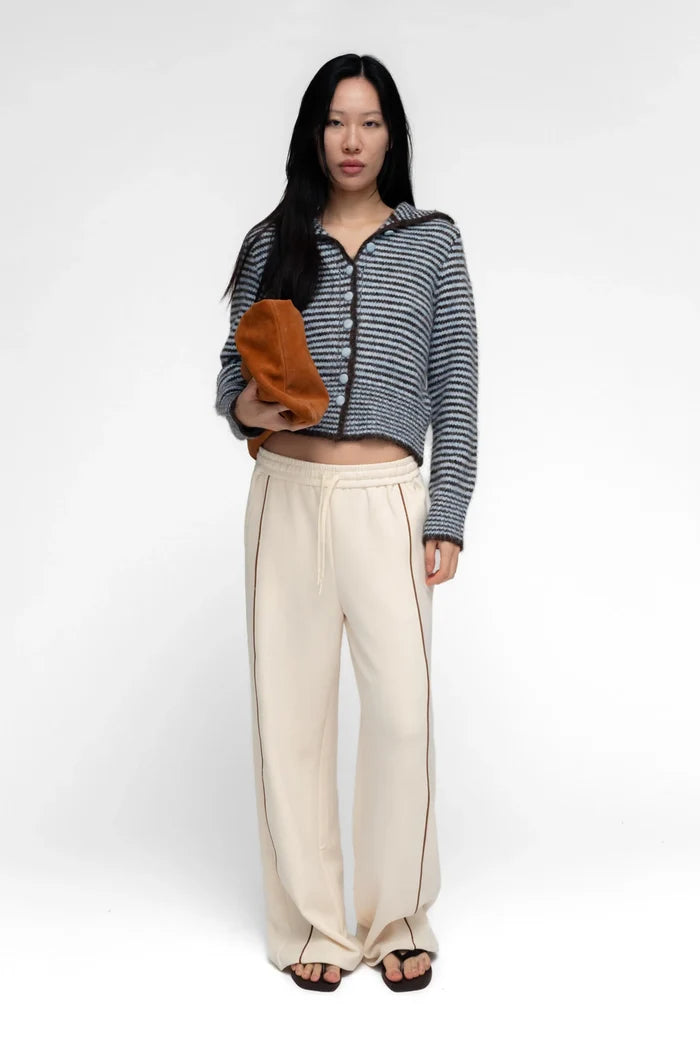 Blue Stripe Ho-Sook Knit Cardigan