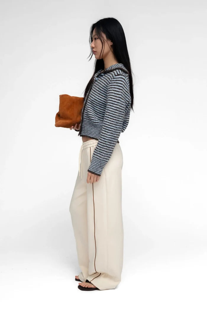 Blue Stripe Ho-Sook Knit Cardigan