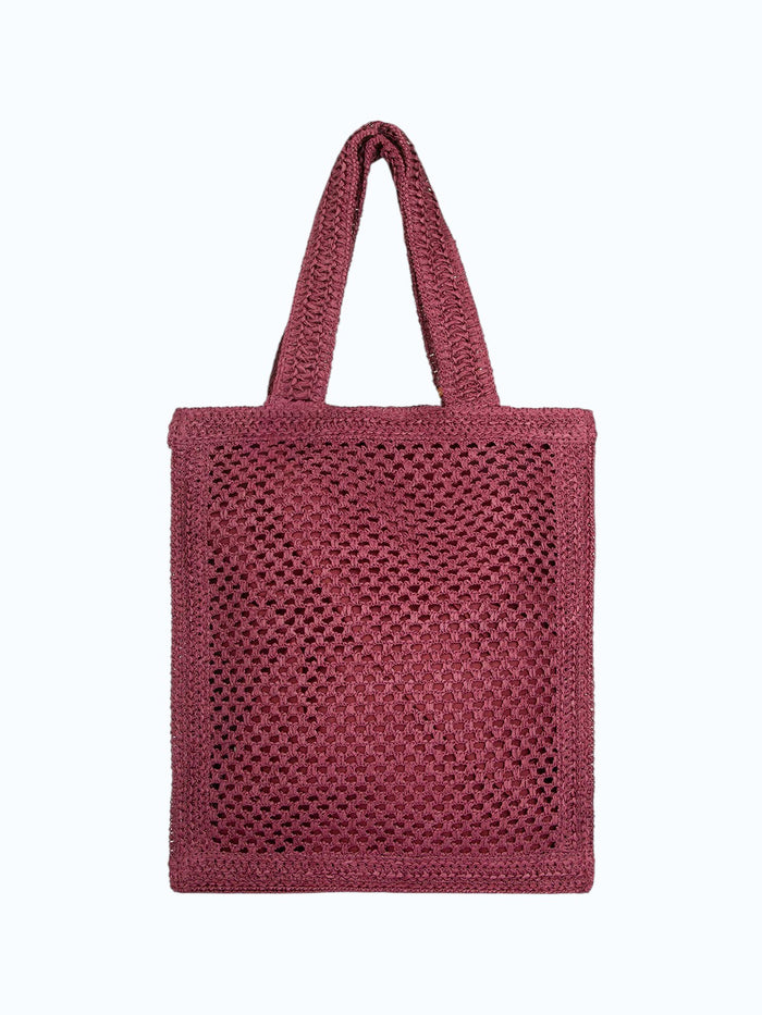 ME FUI Borsa rafia rosa SW0050PL RAFIA-PLUM