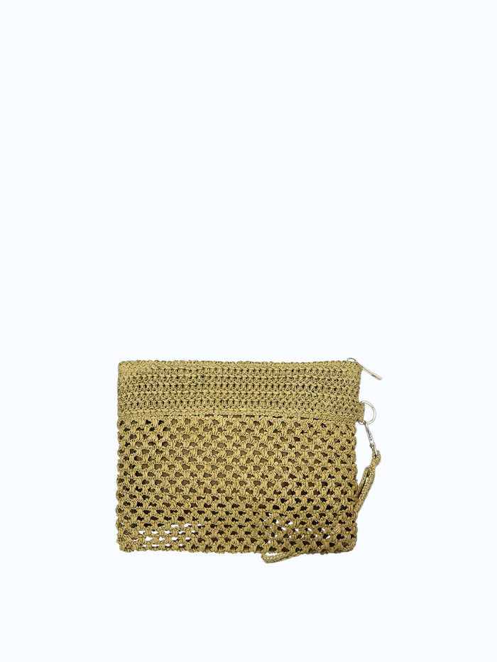 ME FUI Borsa rafia verde SW0055GN RAFIA-GREEN