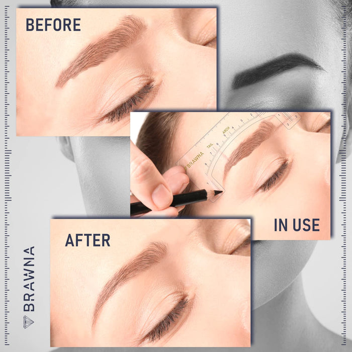 Brawna - Eyebrow Ruler Stickers- 50 pack