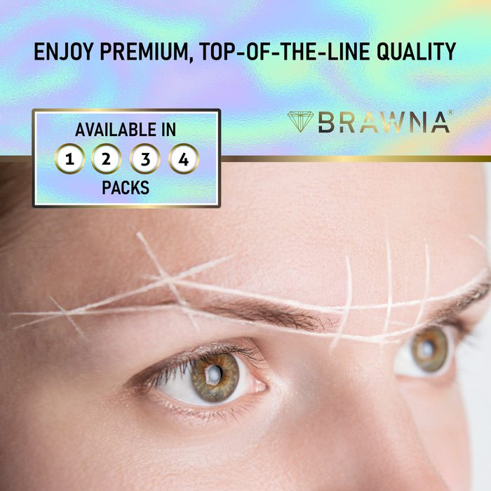 BRAWNA Mapping String for Brows and Lips Measuring - Turquoise and White
