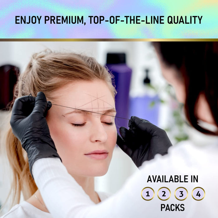 BRAWNA Pre Inked Mapping String for Eyebrow Measuring - Black