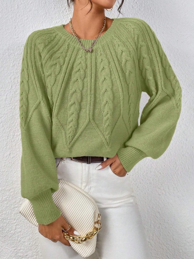 Briona classic comfort sweater shown in a soft knit, available in several colors