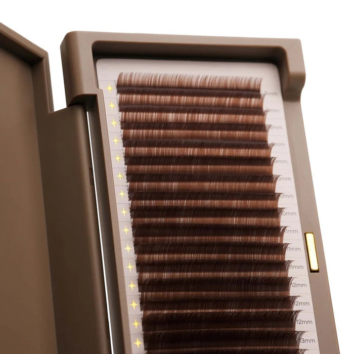 Brown Everything Lashes (.03mm 20 Rows/Tray) image 1