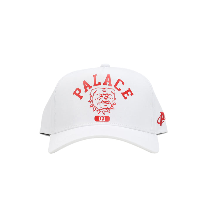 Bulldog P Frame 5-Panel Snapback - White