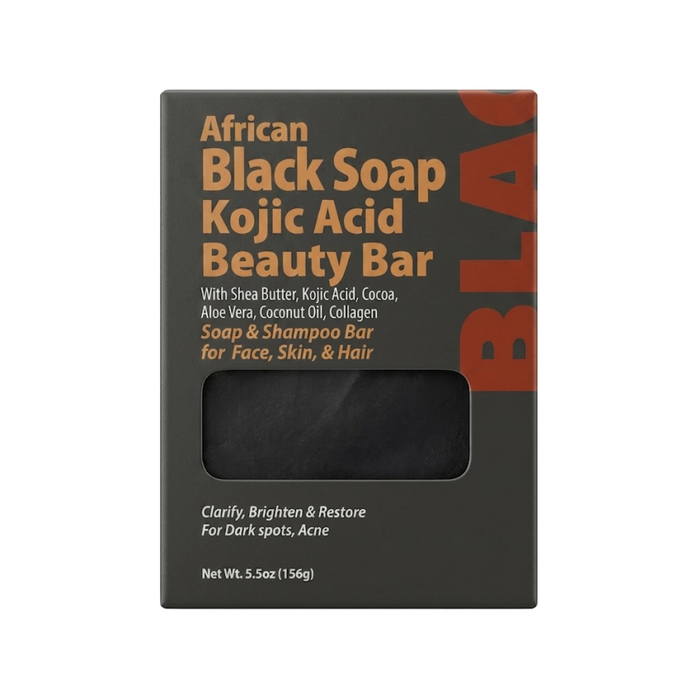 By Natures Kojic Acid Beauty Bar [African Black Soap] 5.5oz