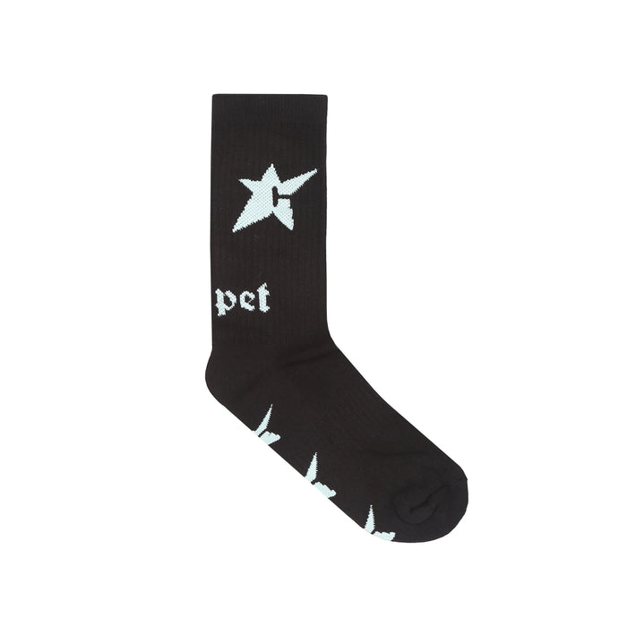 C-Star Glow In The Dark Sock - Black