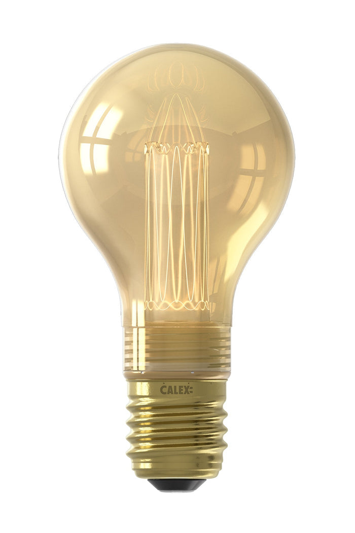 Calex Crown LED Bulb - E27 - A60 - Gold - 2.3W - Dimmable