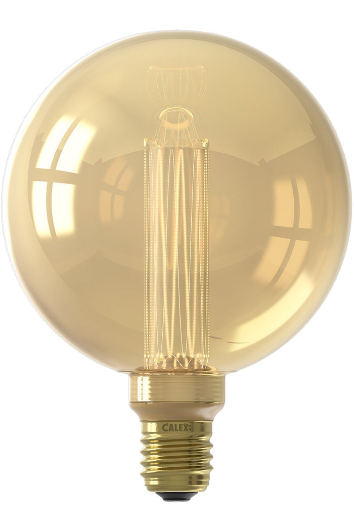 Calex Crown LED Bulb - E27 - G125 - Gold - 3.5W - Dimmable