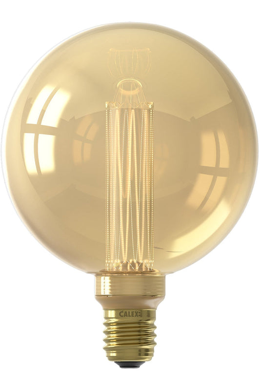 Calex Crown LED Bulb - E27 - G125 - Gold - 3.5W - Dimmable