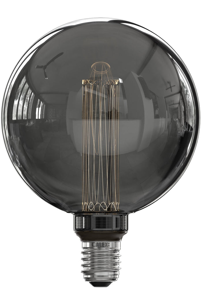 Calex Crown LED Bulb - E27 - G125 - Titanium - 3.5W - Dimmable