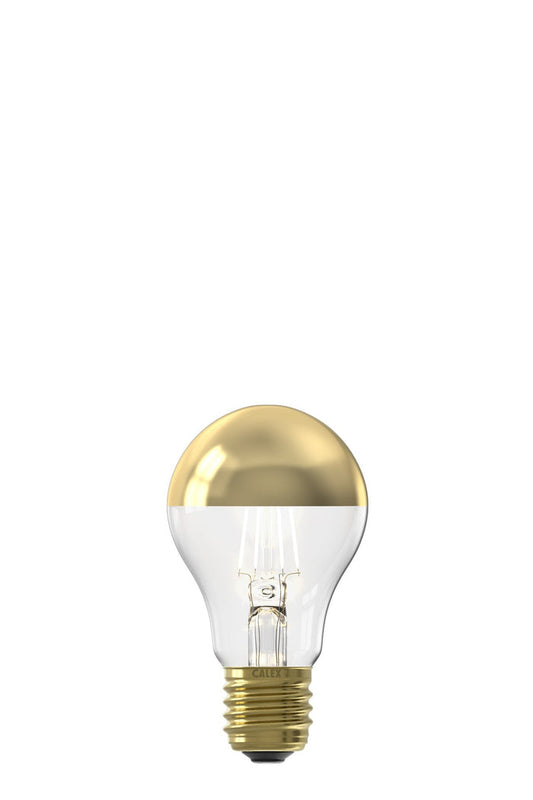 Calex Top Mirror Bulb - E27 - Filament - A60 - Gold - 4W - Dimmable
