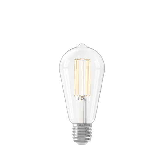 Calex Warm Filament LED Lamp - E27 - ST64 - Clear - 3.5W - Dimmable